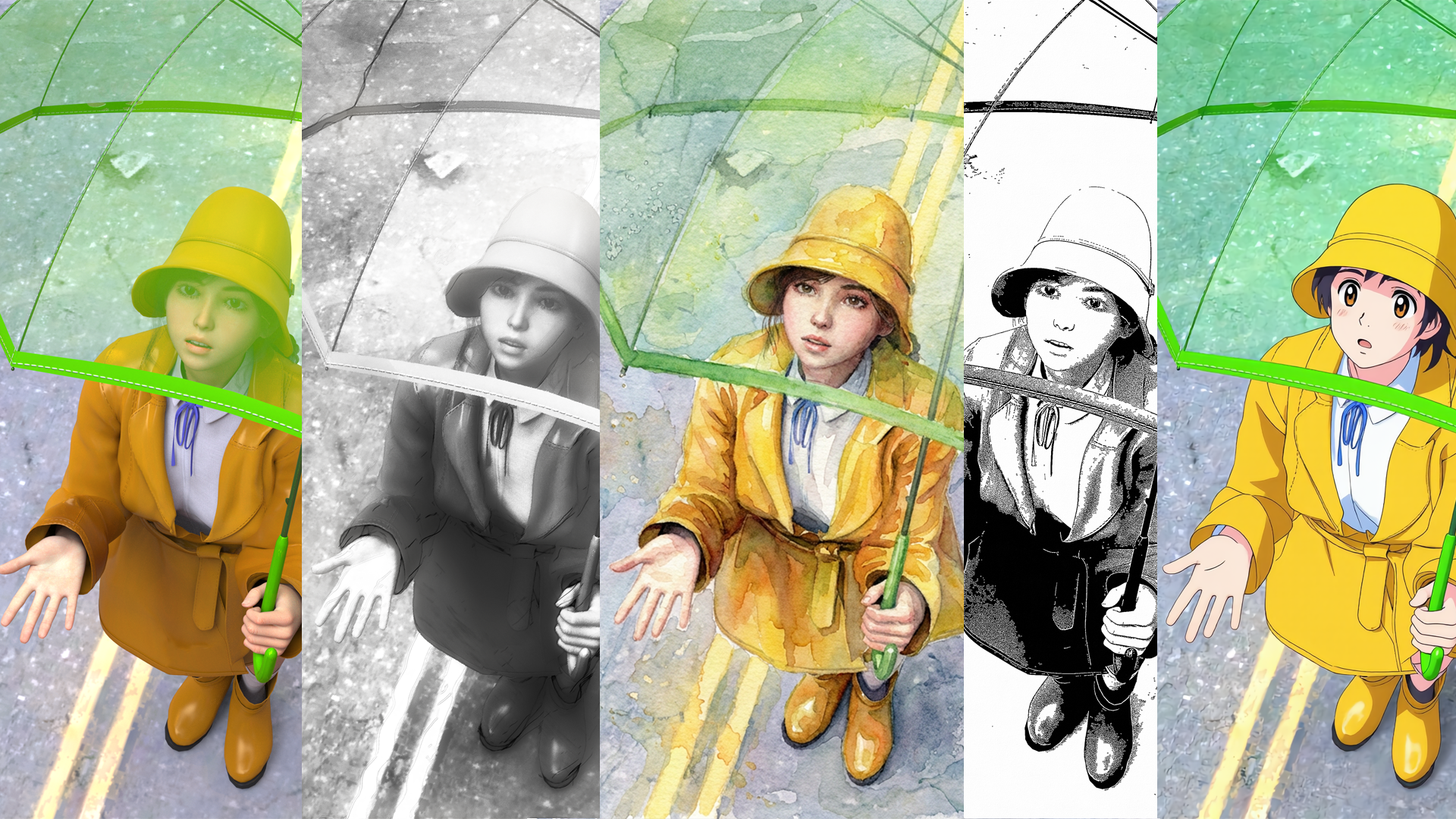 Digital Art Live Photoshop Action examples