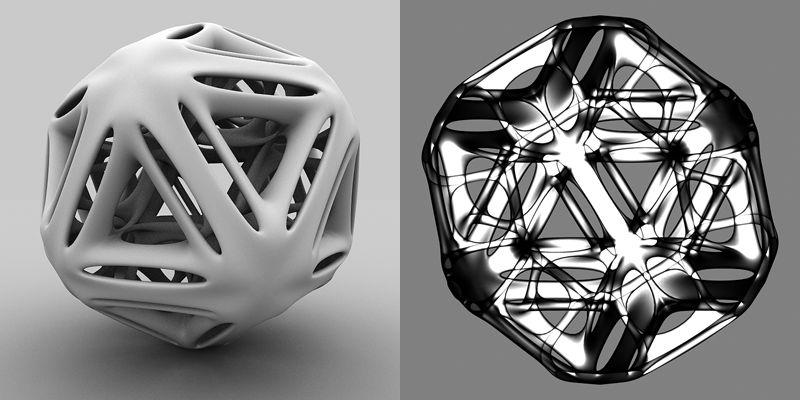 Icosahedron and Shadoiw