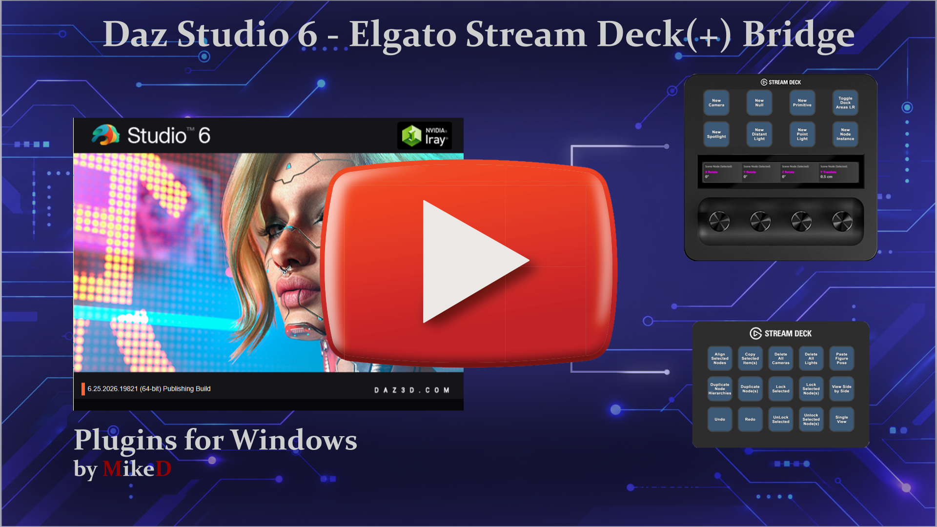 Daz Studio 6 - Elgato Stream Deck Bridge Presentation