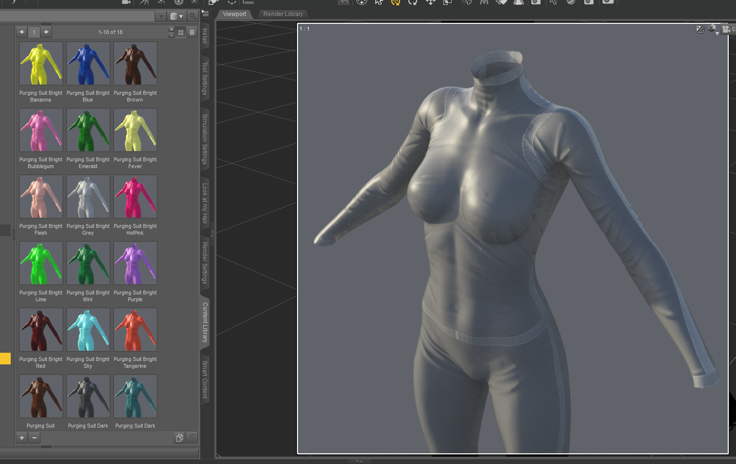 Bright Purge Suit Colors