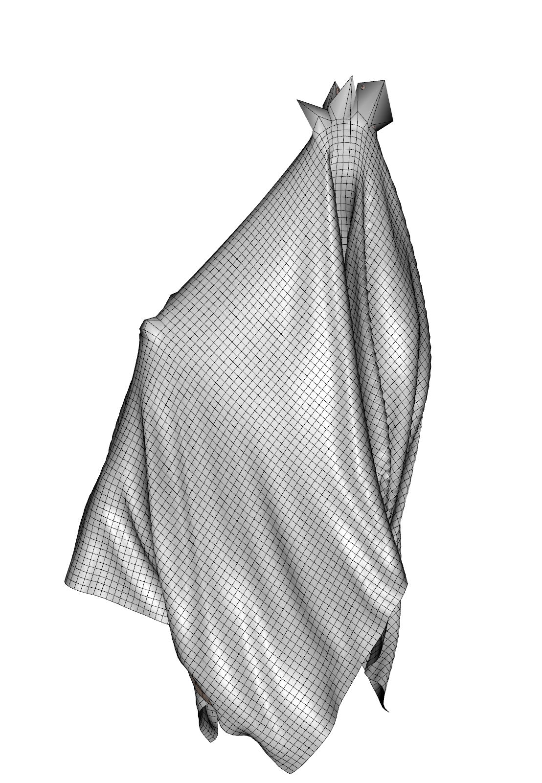 Subject going through a sheet of stretchy cling film, any idea how