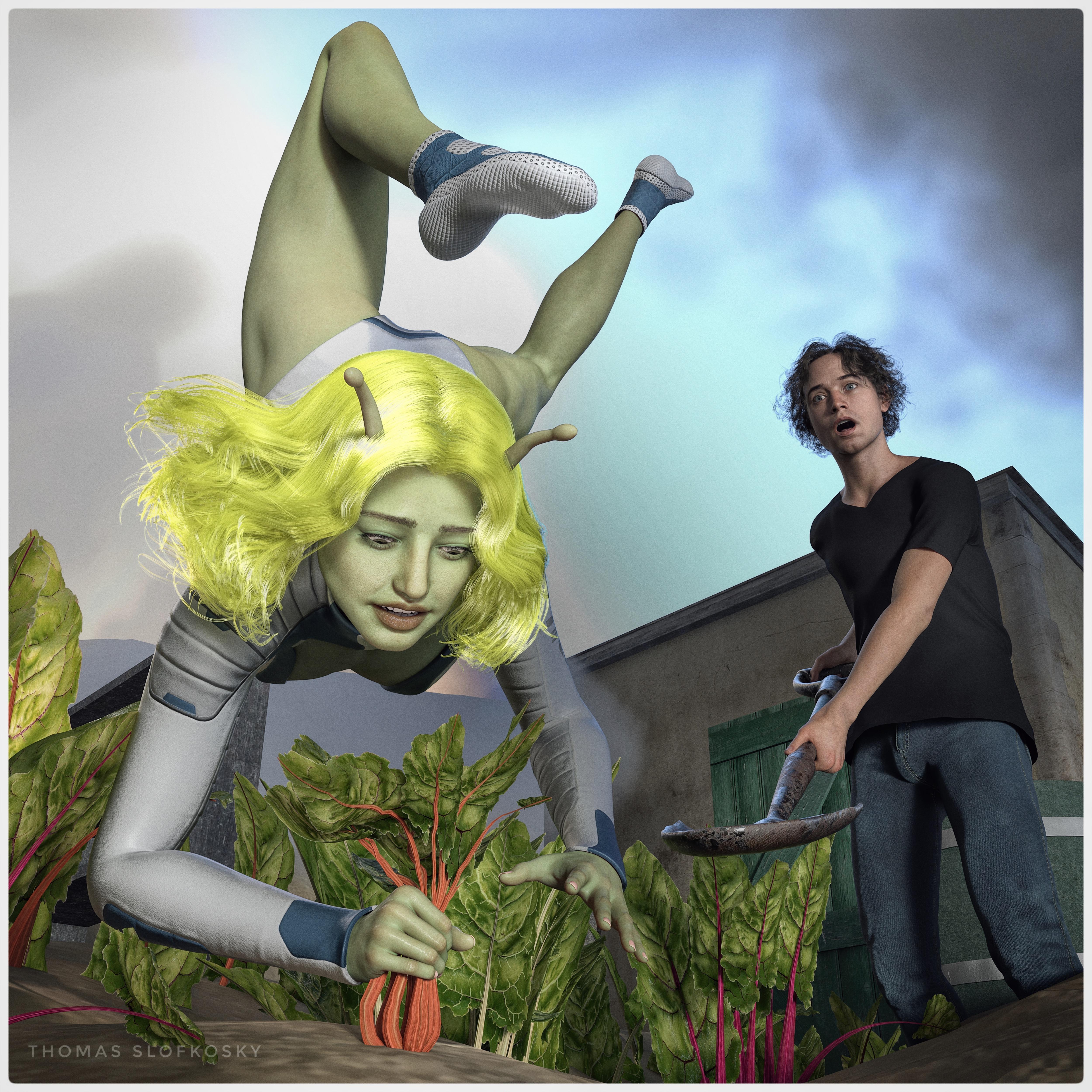 Ethan and Liora - Garden Hijinks