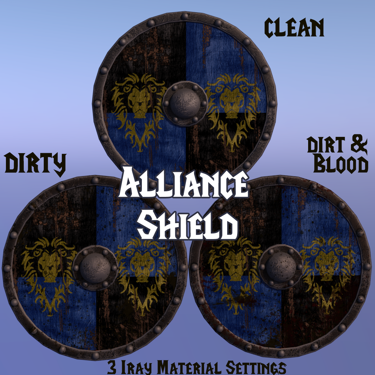  World Of Warcraft Alliance Shield Daz 3D Forums