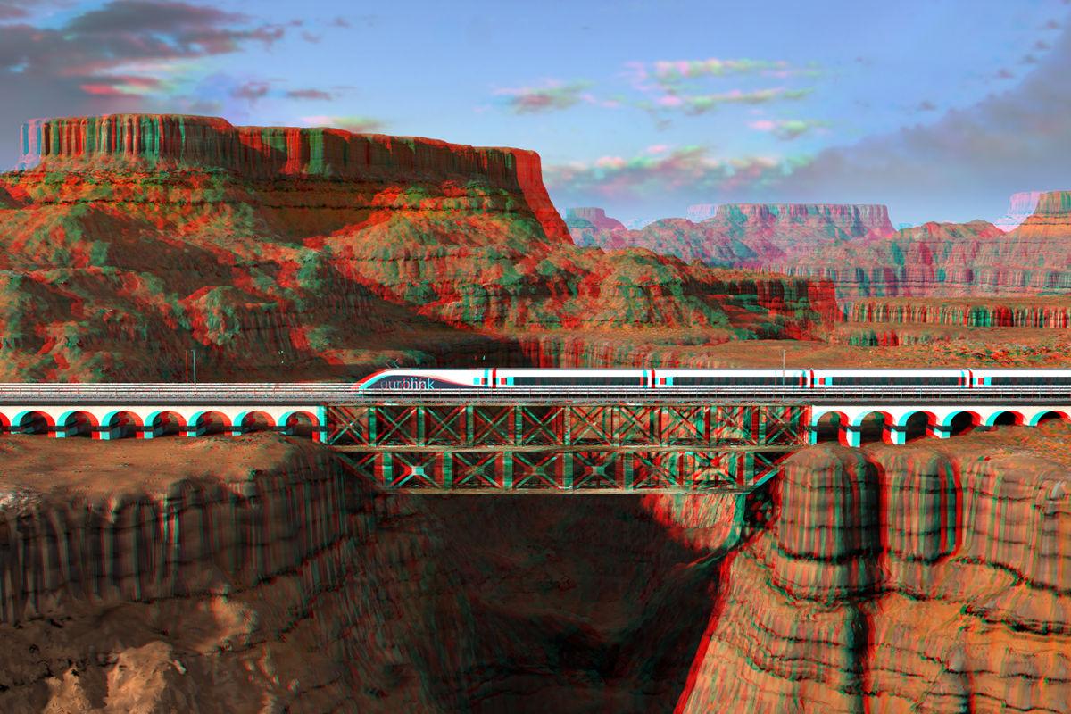 Mesa Crossing Anaglyph