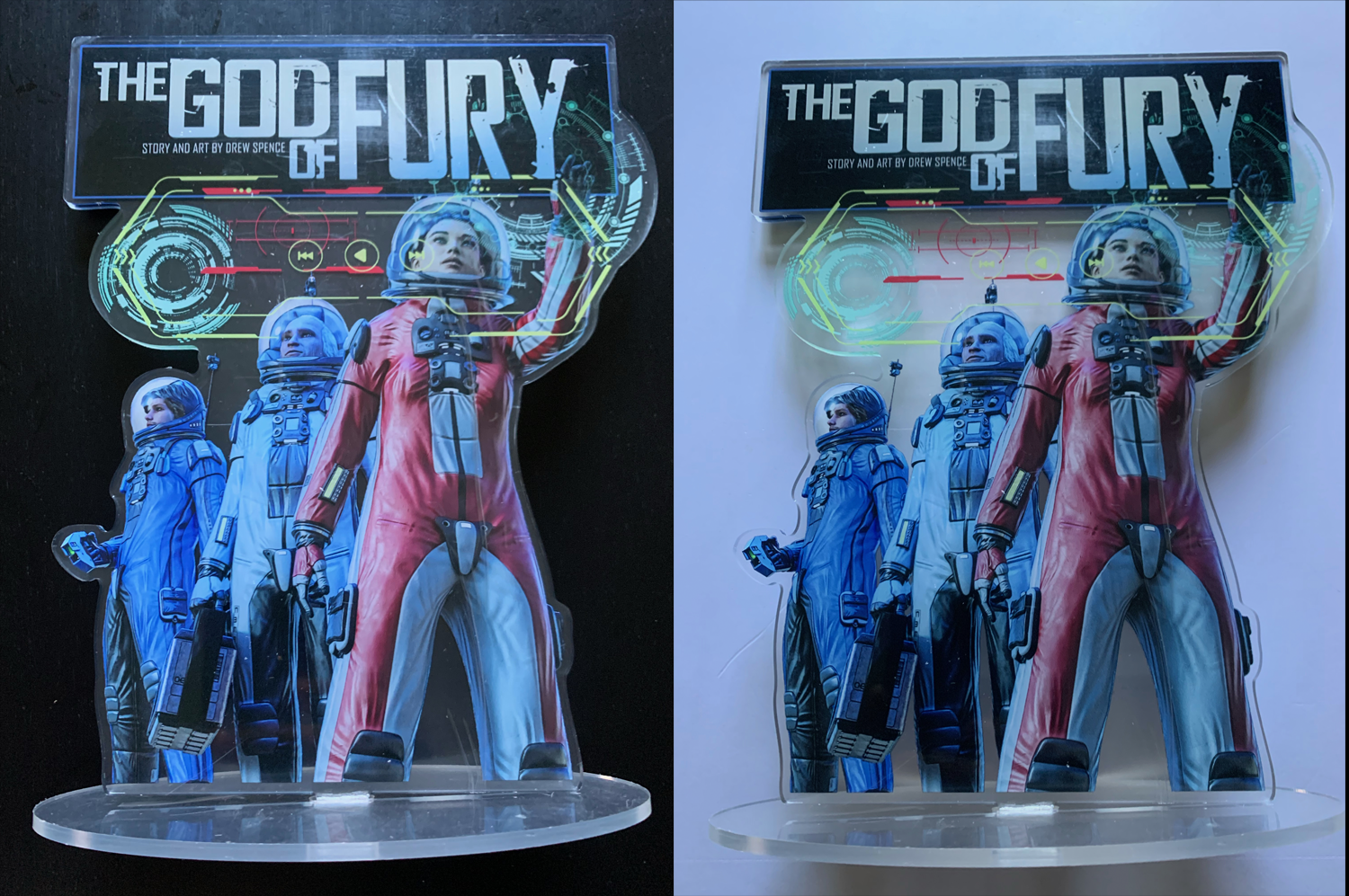 The God of Fury standee
