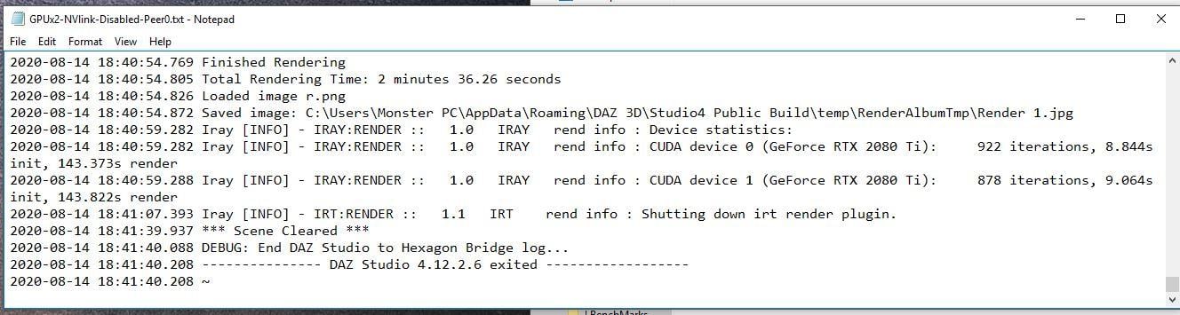 NVLink Disabled Peer0