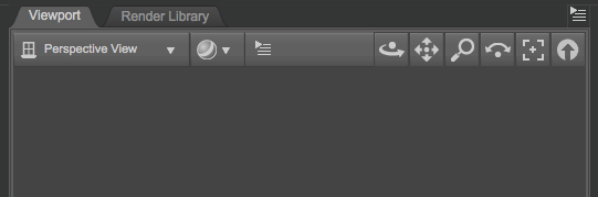 Screenshot of Viewport with docked vew controls
