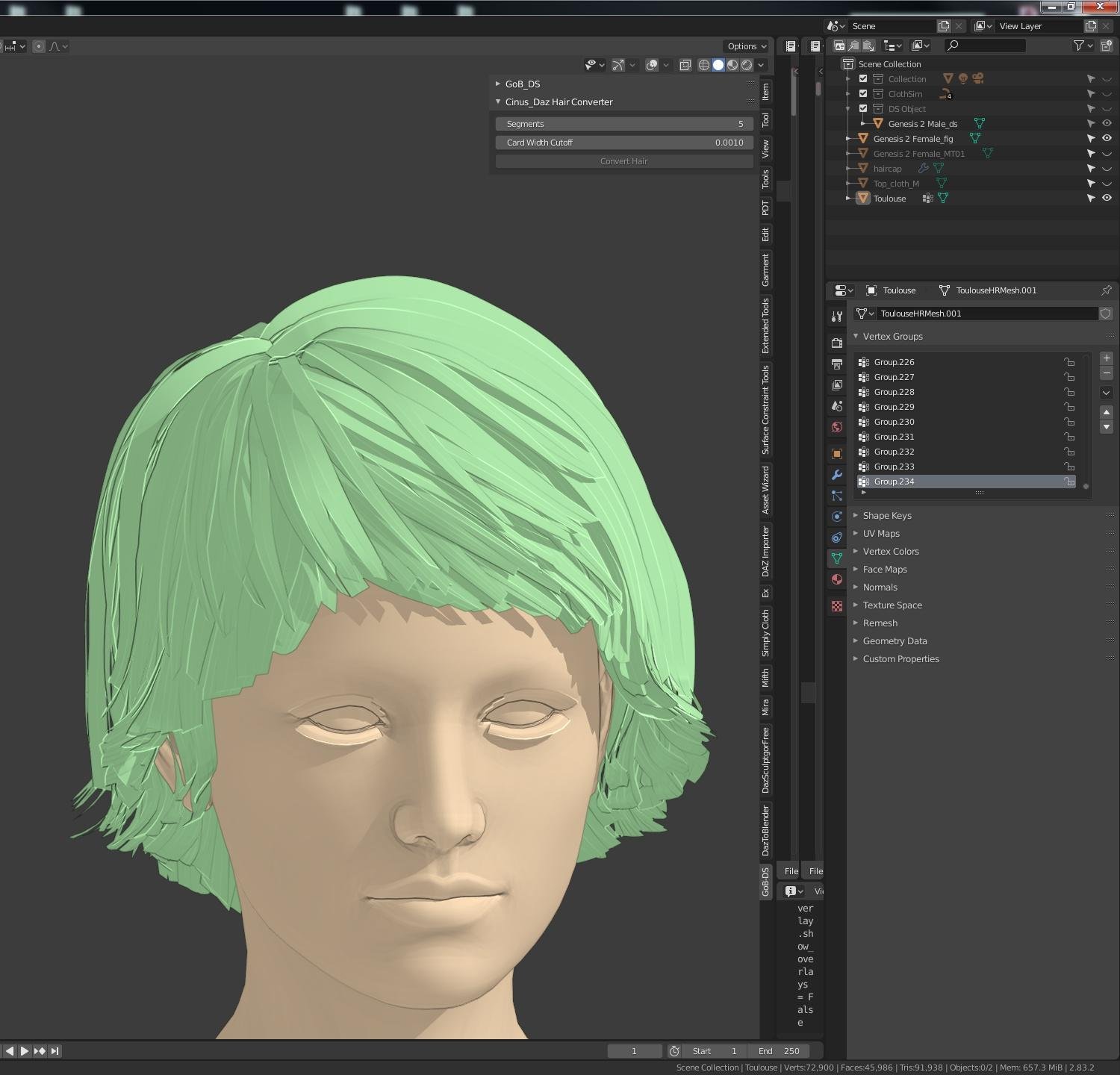 Hair converter add-on for Blender - Daz 3D Forums
