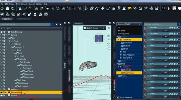 daz studio geometry shell daz studio geometry shell