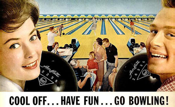 Image result for bowling 1950s